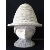 Alexander Ney, ALNey, Sculpture Elongated head in hat Terracotta, 1982