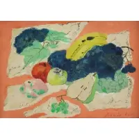 Jean de Botton, Rhythm in Fruits, Oil on Canvas