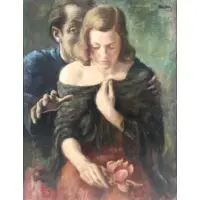 R. Kaster, Antje, 1942, Oil on Canvas