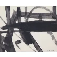 Abstract Composition by Franz Kline, Gouache on Paper, sold Nov 2019