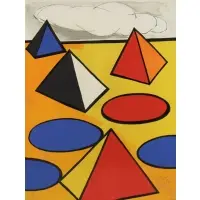 La Piege by Alexander Calder, Color Lithograph, sold Nov 2019