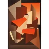 Zigi Ben-Haim, Geometric Composition, Oil on Canvas