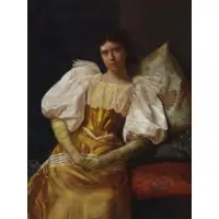 Elbridge Burbank, Portrait of a Woman, Oil on Panel