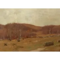 Bruce Crane, Month of November, Oil on Canvas
