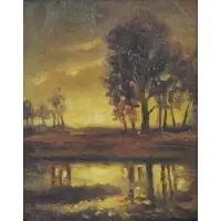 Felipe Cossío del Pomar, Landscape, Oil on Canvas
