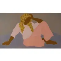 March Avery, Poet Composing, 1983, Oil on Canvas