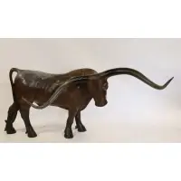 Joshua Tobey, Big Bend, Large Bronze Bull "Big Bend"