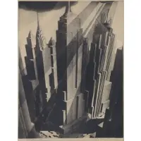 Samuel Margolies, Man's Canyons, Etching and Aquatint