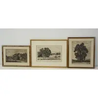 Untitled by Luigi Lucioni, Grouping of Three Etchings, sold Sep 2019