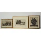 Luigi Lucioni, Untitled, Grouping of Three Etchings
