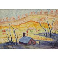 Oscar Florianus Bluemner, South of France, Watercolor