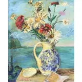 David Burliuk, Floral Still Life, Oil on Board