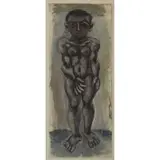 Max Weber, Portrait of a Boy, Gouache
