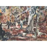 Landscape by John Edward Costigan, Watercolor, sold Sep 2019
