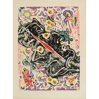 Alfonso A. Ossorio, Janus, 1969, Screenprint