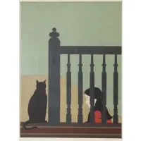 The Bannister by Will Barnet, Serigraph, sold Sep 2019