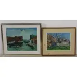 Kurt Sluizer, Untitled, 2 Signed Oil Paintings On Board