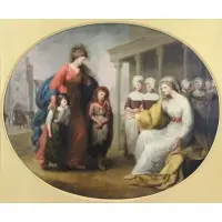 Thomas Spence Duche Jr, Asylum: Hope Presenting Two Orphan Girls to the Genius of the Asylum, Oil on Canvas