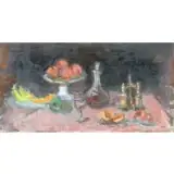 Arbit Blatas, Still Life, Oil on Plywood Board