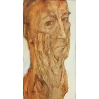 Herschel Levit, Man, Oil on Canvas