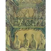 Gyula Batthyány, Theatre Scene, Oil on Canvas