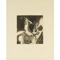Vivian E. Browne, Horseman, 1974, Lithograph