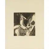 Vivian E. Browne, Horseman, 1974, Lithograph