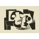 Robert Blackburn, Abstract Composition, Woodcut