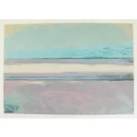Abstract Composition by Ed Clark, Color Etching, sold Sep 2019