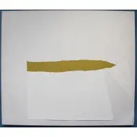 Folded Canvas #3 by Adja Yunkers, 1970, Acrylic and collage on canvas, sold Sep 2019