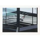 Flughafen (Airport) by Richard Estes, 1981, Screenprint, sold Sep 2019