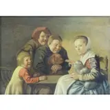 Jan Miense Molenaer, Children in Interior, Oil on Panel