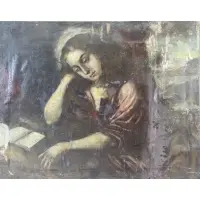 Old Master, Penitent Magdalene, Oil on Canvas
