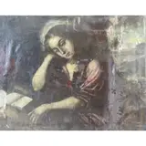 Old Master, Penitent Magdalene, Oil on Canvas