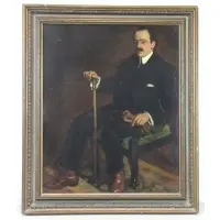Ormo, Portrait of a Gentleman, Oil on Board
