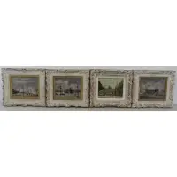 André Chochon, Parisian Scenes, Lot of 4 Oils on Board