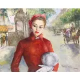 Pál Fried, Maxine, Oil on Canvas "Maxine"
