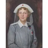 A Tacey, Nurse, Oil on Canvas