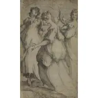 Jacques Bellange, Three Holy Women, Etching and engraving