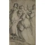 Jacques Bellange, Three Holy Women, Etching and engraving