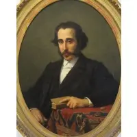 Jules Richomme, Portrait of Carlos Galvez, Oil on Canvas