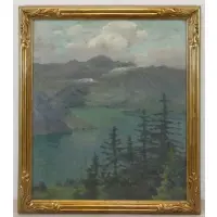 Clara Davidson, Landscape, Oil on Canvas