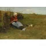 Charles P. Gruppé, Harvest Time, Oil on Canvas