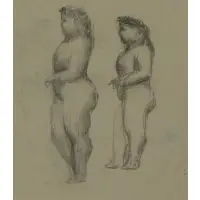Nude Figures by Elie Nadelman, Pen and Ink, sold Jun 2019