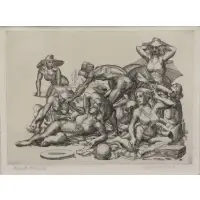 Beach Picnic by Reginald Marsh, Etching, sold Jun 2019