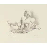 Teddo by Paul Cadmus, Lithograph, sold Jun 2019