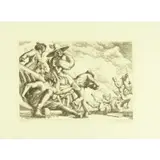 Paul Cadmus, Polo Spill, Etching