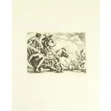 Paul Cadmus, Polo Spill, Etching