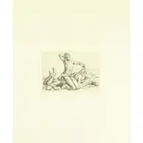 Paul Cadmus, Two Boys on a Beach #1, Etching