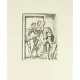 Paul Cadmus, Waiting for Rehearsal, Etching